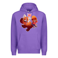 Purple turning red Merch Premium Hoodie - linhVisuals