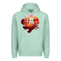 Seafoam turning red Merch Premium Hoodie - linhVisuals