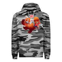 Slate Camo turning red Merch Premium Hoodie - linhVisuals
