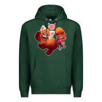 Sports Green turning red Merch Premium Hoodie - linhVisuals