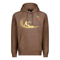 Chestnut kite kiteboarding kiting kitesurfing kitesurf gift premium t shirt Premium Hoodie - linhVisuals