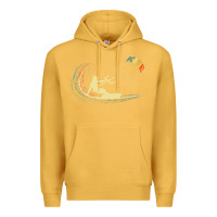 Mustard kite kiteboarding kiting kitesurfing kitesurf gift premium t shirt Premium Hoodie - linhVisuals