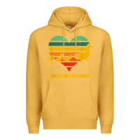 Mustard mama duck mother of 3 duckling funny mom mommy animal lover t shirt Premium Hoodie - linhVisuals