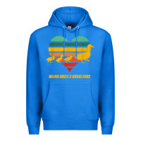 True Royal mama duck mother of 3 duckling funny mom mommy animal lover t shirt Premium Hoodie - linhVisuals