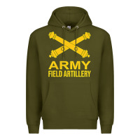 Army Green army field artillery branch us usa t shirt Premium Hoodie - linhVisuals