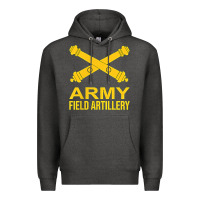 Charcoal Heather army field artillery branch us usa t shirt Premium Hoodie - linhVisuals