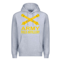 Heather Grey army field artillery branch us usa t shirt Premium Hoodie - linhVisuals