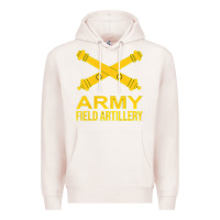 Pale Pink army field artillery branch us usa t shirt Premium Hoodie - linhVisuals