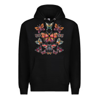 Black butterfly breeds butterfly t shirt Premium Hoodie - linhVisuals