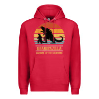 Cardinal mens grandpazilla grandpa of monsters retro halloween christmas t shir Premium Hoodie - linhVisuals