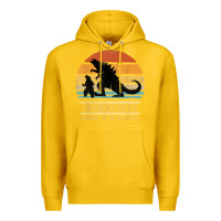 Lemon mens grandpazilla grandpa of monsters retro halloween christmas t shir Premium Hoodie - linhVisuals