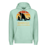 Seafoam mens grandpazilla grandpa of monsters retro halloween christmas t shir Premium Hoodie - linhVisuals