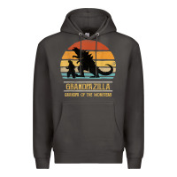 Smoke mens grandpazilla grandpa of monsters retro halloween christmas t shir Premium Hoodie - linhVisuals