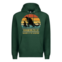 Sports Green mens grandpazilla grandpa of monsters retro halloween christmas t shir Premium Hoodie - linhVisuals