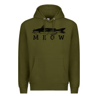 Army Green catfish meow funny catfishing fishing fisherman gift t shirt Premium Hoodie - linhVisuals