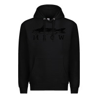 Black catfish meow funny catfishing fishing fisherman gift t shirt Premium Hoodie - linhVisuals