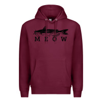 Burgundy catfish meow funny catfishing fishing fisherman gift t shirt Premium Hoodie - linhVisuals