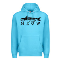 Ocean Blue catfish meow funny catfishing fishing fisherman gift t shirt Premium Hoodie - linhVisuals