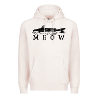 Pale Pink catfish meow funny catfishing fishing fisherman gift t shirt Premium Hoodie - linhVisuals