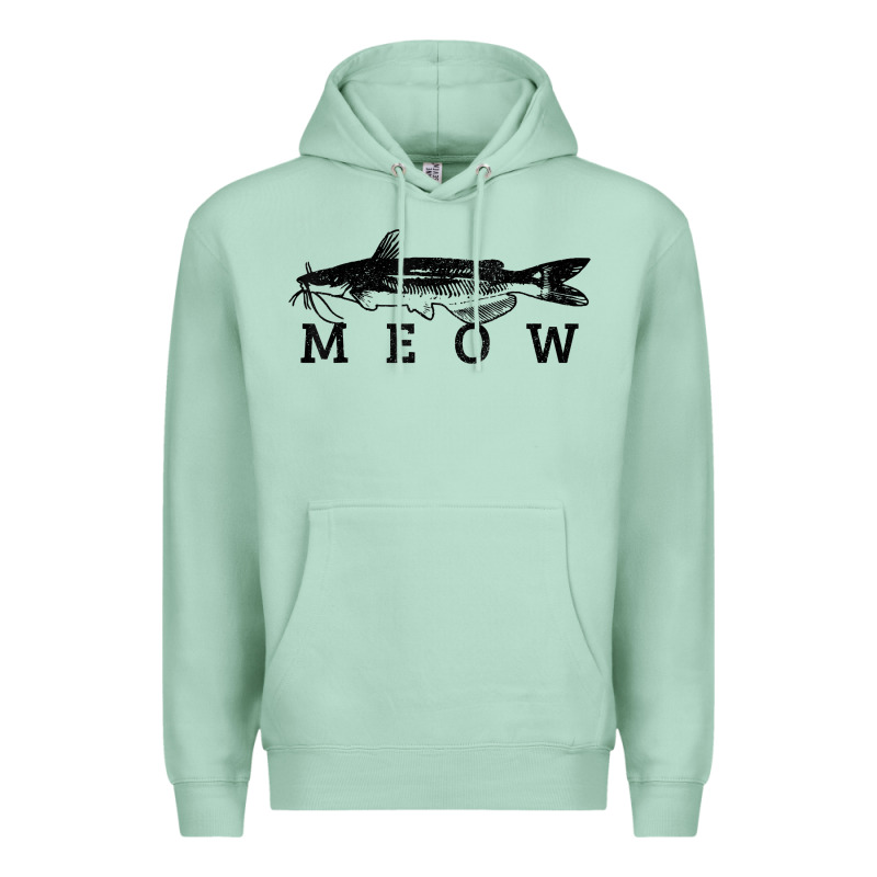 Catfish Meow Funny Catfishing Fishing Fisherman Gift T Shirt Premium Hoodie by linhVisuals | Teevron