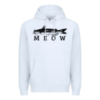 White catfish meow funny catfishing fishing fisherman gift t shirt Premium Hoodie - linhVisuals