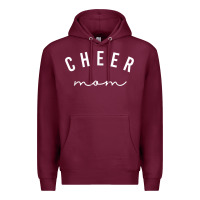 Burgundy cute cheer mom t shirt Premium Hoodie - linhVisuals