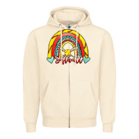 Sandshell Softball Rainbow Zipper Hoodie - RanaPortraitStore
