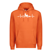 Carrot great recumbent bike heartbeat design cycling t shirt Premium Hoodie - linhVisuals