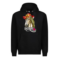 Black derby day shirt 2022 horse derby party horse racing t shirt Premium Hoodie - linhVisuals