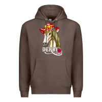 Coffee derby day shirt 2022 horse derby party horse racing t shirt Premium Hoodie - linhVisuals
