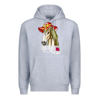 Heather Grey derby day shirt 2022 horse derby party horse racing t shirt Premium Hoodie - linhVisuals