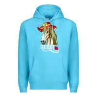 Ocean Blue derby day shirt 2022 horse derby party horse racing t shirt Premium Hoodie - linhVisuals
