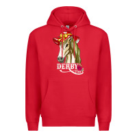 Red derby day shirt 2022 horse derby party horse racing t shirt Premium Hoodie - linhVisuals