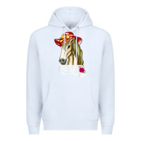 White derby day shirt 2022 horse derby party horse racing t shirt Premium Hoodie - linhVisuals