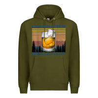 Army Green bourbon goes in wisdom comes out vintage t shirt Premium Hoodie - linhVisuals