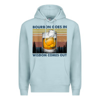 Blue Mist bourbon goes in wisdom comes out vintage t shirt Premium Hoodie - linhVisuals