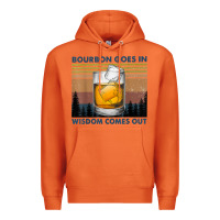 Carrot bourbon goes in wisdom comes out vintage t shirt Premium Hoodie - linhVisuals