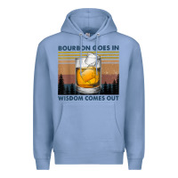 Colony Blue bourbon goes in wisdom comes out vintage t shirt Premium Hoodie - linhVisuals