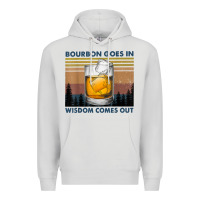 Dove Grey bourbon goes in wisdom comes out vintage t shirt Premium Hoodie - linhVisuals