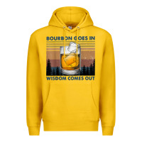 Lemon bourbon goes in wisdom comes out vintage t shirt Premium Hoodie - linhVisuals