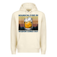 Sandshell bourbon goes in wisdom comes out vintage t shirt Premium Hoodie - linhVisuals