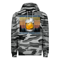 Slate Camo bourbon goes in wisdom comes out vintage t shirt Premium Hoodie - linhVisuals