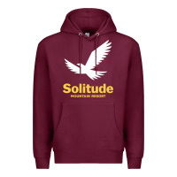 Burgundy Solitude Mountain Resort Premium Hoodie - linhVisuals