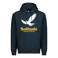 Navy Solitude Mountain Resort Premium Hoodie - linhVisuals
