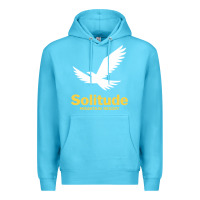 Ocean Blue Solitude Mountain Resort Premium Hoodie - linhVisuals