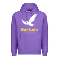 Purple Solitude Mountain Resort Premium Hoodie - linhVisuals