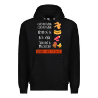 Black chicken wing chicken wing hotdog and bologna shirt t shirt Premium Hoodie - linhVisuals
