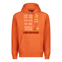 Carrot chicken wing chicken wing hotdog and bologna shirt t shirt Premium Hoodie - linhVisuals