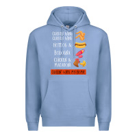 Colony Blue chicken wing chicken wing hotdog and bologna shirt t shirt Premium Hoodie - linhVisuals