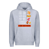 Heather Grey chicken wing chicken wing hotdog and bologna shirt t shirt Premium Hoodie - linhVisuals